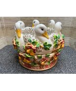 2000 Fitz &amp; Floyd Twelve 12 Day of Christmas &#39;6 Geese a Laying&#39; Centerpi... - €137,51 EUR