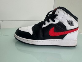 Nike Air Jordan 1 Mid GS Boys Shoes Sneakers Size 6.5Y 554725-075 Youth GS - £31.52 GBP