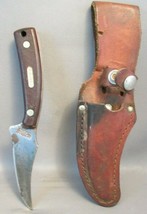 Vintage 7&quot; Schrade 152 Skinner Hunting Knife &amp; Sheath 3 1/4&quot; Blade ESTAT... - $59.98