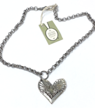 NWT Silver Spoon Jewelry Sterling Silver Sydney Heart Pendant Necklace 18&quot; - $118.75