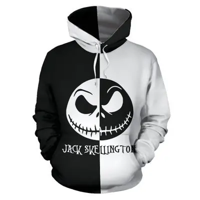 2020Before Christmas Hoodies Print Jack And Sally Jackets For Man Women Couple C - £133.81 GBP