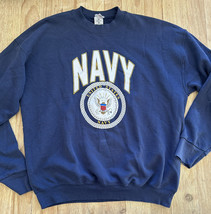 Vintage US Navy USN Sweatshirt FOTL 50/50 Mens XL Chest 50” - £45.51 GBP