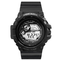 Men&#39;s Black Sports Digital Watch Waterproof Multi-function Wristwatch - £8.14 GBP