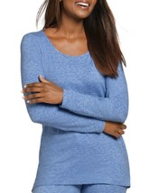 Jockey Womens Soft Essentials Long Sleeve T-Shirt,Horizon Blue Heather Size M - £26.74 GBP