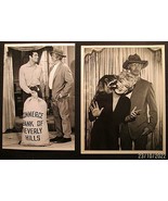 BUDDY EBSEN,MAXBAER (THE BEVERLY HILLBILLIES) ORIG, VINTAGE TV PROMO PHOTOS - €107,35 EUR