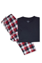 Brooks Brothers Black Red 2 Pc Shirt &amp; Lounge Pants PJ Set , XL XLarge 8280-10 - £46.05 GBP