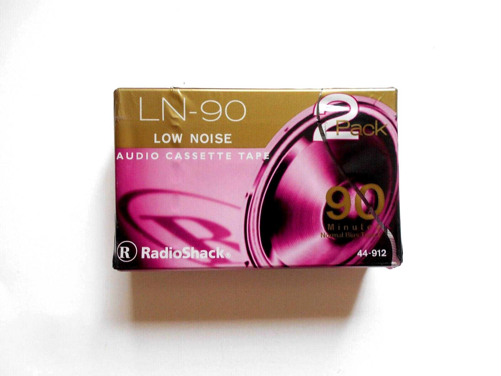 Radio Shack LN-90 Low Noise Audio Cassette Tape No. 44-912  2 pack - $9.89