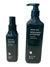 Trader Js Bergamot &amp; Vetiver Scented Hand Soap 12 fl oz and Room Spritz ... - $29.39
