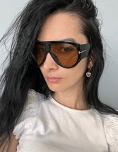 Oversized Pilot Sunglasses Women Fashion 2024 Luxury Big Frame One Piece... - $19.35