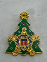 United States Secret Service Christmas Tree 1998 Lapel Police Pin - £19.46 GBP