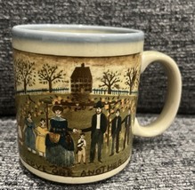 Vintage Otagiri Japan Carol Endres Folk Art Coffee Mug &quot;Love One Another... - $16.95