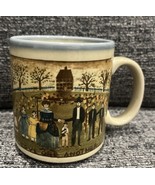 Vintage Otagiri Japan Carol Endres Folk Art Coffee Mug &quot;Love One Another... - $16.95