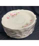 Vintage Homer Laughlin VIRGINIA  ROSE - lot of 10 saucers - $22.46