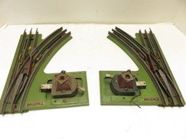 LIONEL PRE-WAR 021 &#39;O&#39; GAUGE  - PAIR OF SWITCH TRACKS- NEED REPAIR - W16 - $14.20