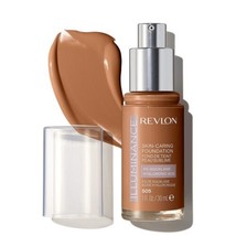 Revlon Illuminance Skin-Caring Liquid Foundation Hyaluronic 505 Rich Sand 2 Pack - £11.91 GBP