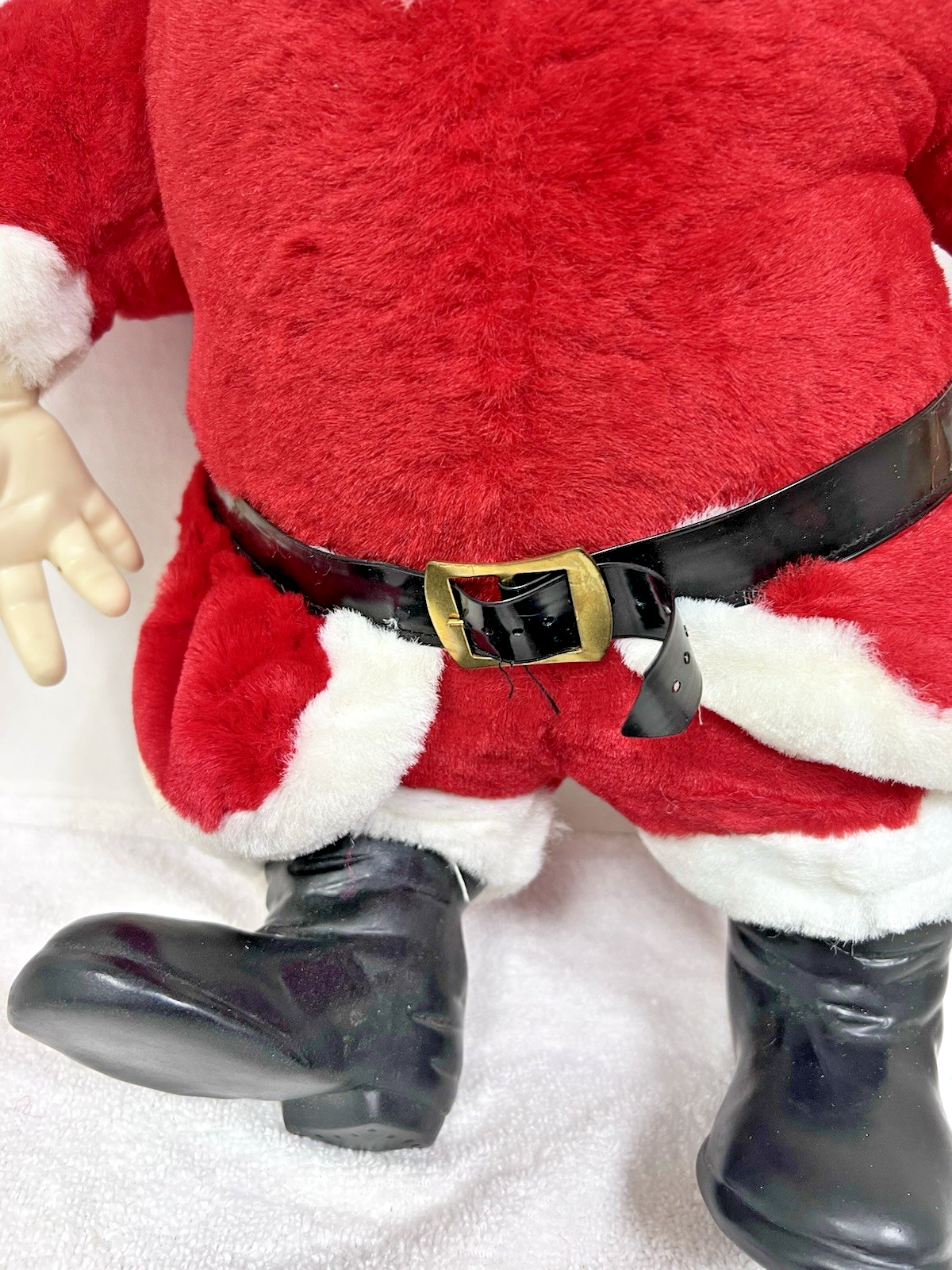 Vintage MCM My Toy Santa Claus 21" Rubber Face Christmas Doll Plush 1950s Blue E Item image 3