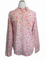 Cherokee Shirt Size 14/16 Butterfly Print Long Sleeves Excellent Condition! - £3.89 GBP