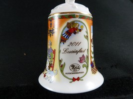 Porcelain Christmas Bell  Ornament 2011 Luciafest Hutschenreuther Old Wi... - £11.08 GBP