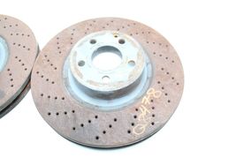 03-06 MERCEDES-BENZ CL55 AMG FRONT LEFT & RIGHT BRAKE ROTORS PAIR Q8478 image 4