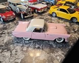 ROAD LEGENDS  1/18 - 1955 FORD THUNDERBIRD Pink white hard top removable - $24.75