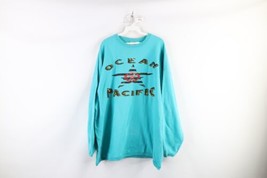 Vintage 90s Ocean Pacific Mens L / XL Spell Out Baggy Fit Crewneck Sweatshirt - £54.08 GBP
