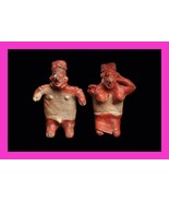 Authentic Pre Columbian Artifact  Two Jalisco Figures Mexico Arte Primit... - $1,358.33 CAD
