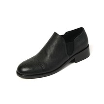Cowhide Soft Leather Flats Low Heels Slip On Quality European Loafers Brugue Sho - £114.52 GBP