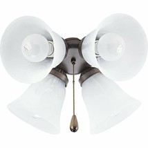 Cobblestone Finish Ceiling Fan 4 Light Kit Progress Lighting P2610-33 - £38.07 GBP