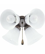 Cobblestone Finish Ceiling Fan 4 Light Kit Progress Lighting P2610-33 - £38.61 GBP