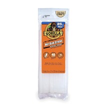 Gorilla Hot Glue Sticks, Mini Size, 8&quot; Long x .27&quot; Diameter, 25 Count, C... - $14.99