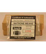 Natrone Means Commemorative Medallion - .999 Fine Silver - Highland Mint... - £36.37 GBP