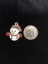 Cute Snowman Enamel Bangle Pendant charm Necklace Pendant Charm C23 Style CSM - £9.17 GBP