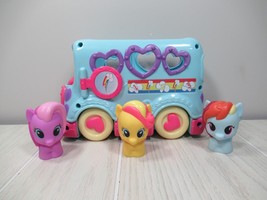 My Little Pony Playskool Friends Rainbow Dash friendship school bus 3 fi... - £15.63 GBP