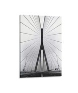 Art Poster Bridge Bathroom Framed Painting Indoor Canvas Artwork 12x18 Inch - $16.99