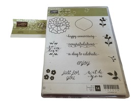 Stampin Up Cling Rubber Stamps So In Love So Detailed Thinlits Dies With - £23.50 GBP
