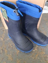 Kamik Snobuster 1 Insulated Waterproof Winter Boots Kids Size 3 Blue/Nav... - £20.91 GBP