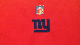 NEW YORK GIANTS Reebok NFL Authentic Sideline Shirt Kids Medium 10-12 NF... - $10.77