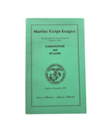 Vtg Marine Corps League Constitution &amp; By-Laws Book 1945 Fraternal Ephemera - $42.01 CAD