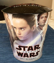Star Wars The Last Jedi Golden Link Movie Promo Embossed Metal Popcorn Bucket - £21.27 GBP