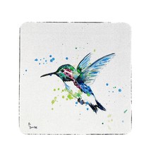 Betsy Drake Green Hummingbird Coaster Set of 4 - £27.38 GBP