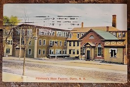 Pillsbury&#39;s Shoe Factory, Derry N.H. - 1901-1907 Postcard - £2.37 GBP