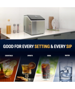 Newair Silver Countertop Ice Maker Machine, Compact Automatic Ice Maker,... - $188.88