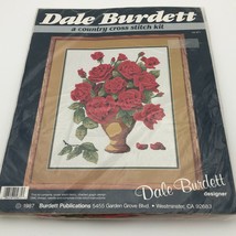 Vintage 1987 Dale Burdett A Country Cross Stitch Kit Red Roses CK 671 Co... - $20.00