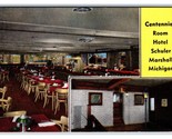 Centennial Room Hotel Schuler Marshall Michigan MI UNP Linen Postcard R8 - $3.91