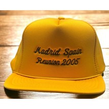 Madrid Spain Reunion Trucker Hat Snapback Cap 2005 Gold Mohrs Solid Pattern - $21.95