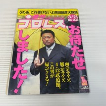 Baseball Magazinesha Wrestling Japanese Magazine WCW Vol 1139 March 2003 - £21.49 GBP