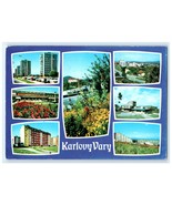 Vintage Residential Buildings Gardens Karlovy Vary Eastern Europe Postcard - $9.62 CAD