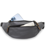 Genuine Leather Waist Fanny Pack Travel Belt Bag Travel kit Pouch - £14.75 GBP