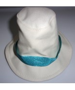 American Girl Doll Outfit White Sun Hat With Teal Ribbon - $9.59 CAD