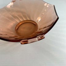 Egg Harbor Liberty Works Serving Bowl Pink Depression Glass Open Handles 8&quot; - £13.48 GBP